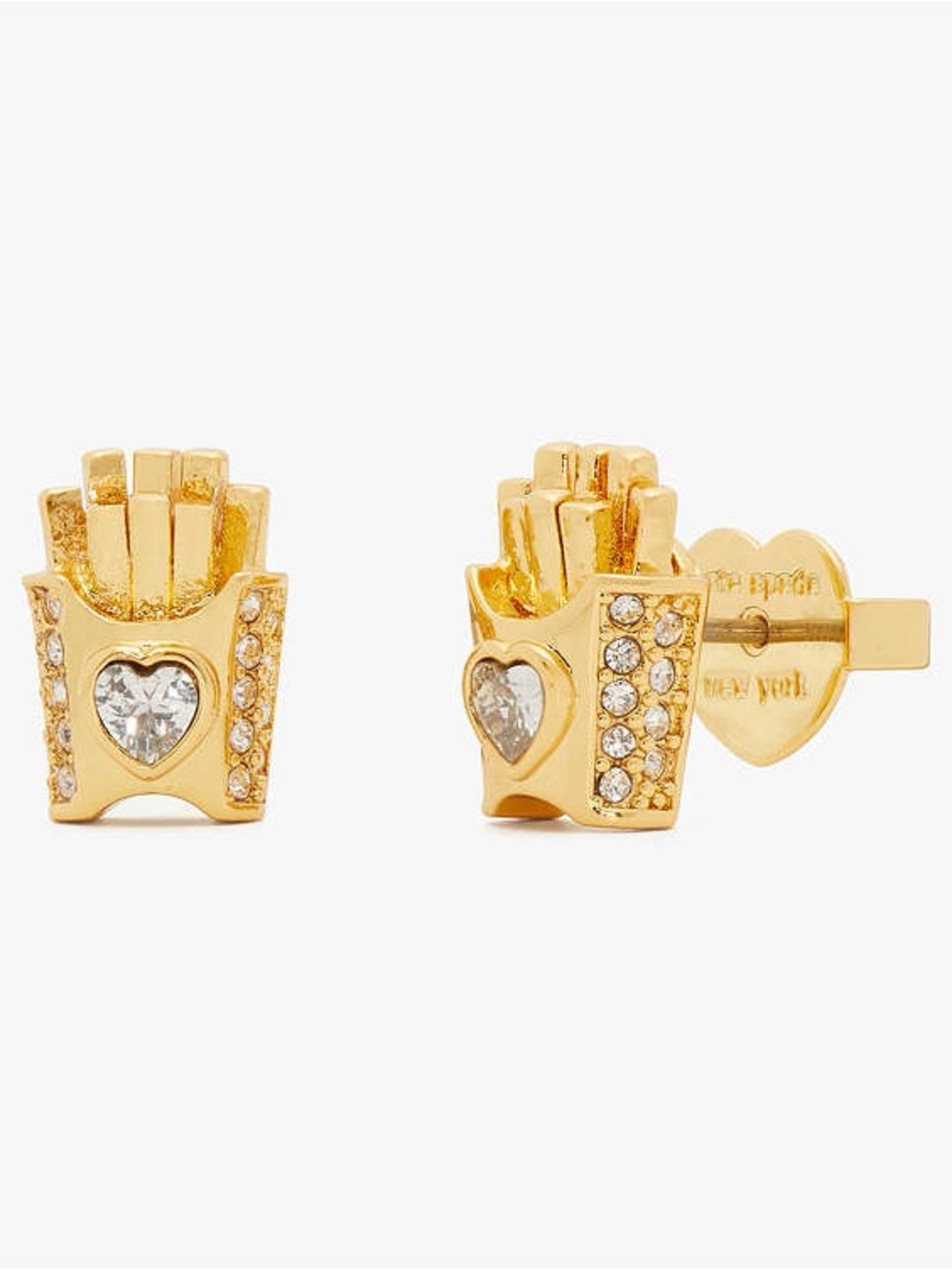 Kate Spade Pave French Fry Studs earrings